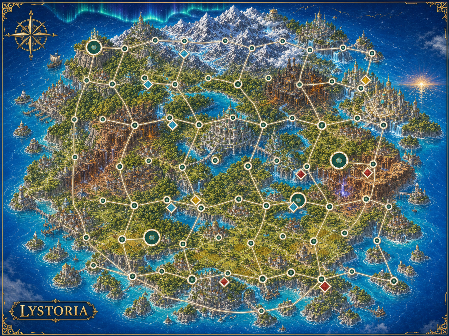 Illustrated map of Listoriya