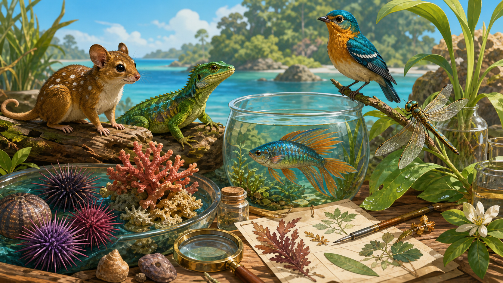 Illustrated Magivolve living world field guide