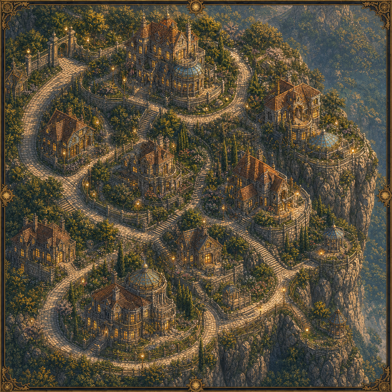 Illustrated close-up map of Ridgegate in Sunthread