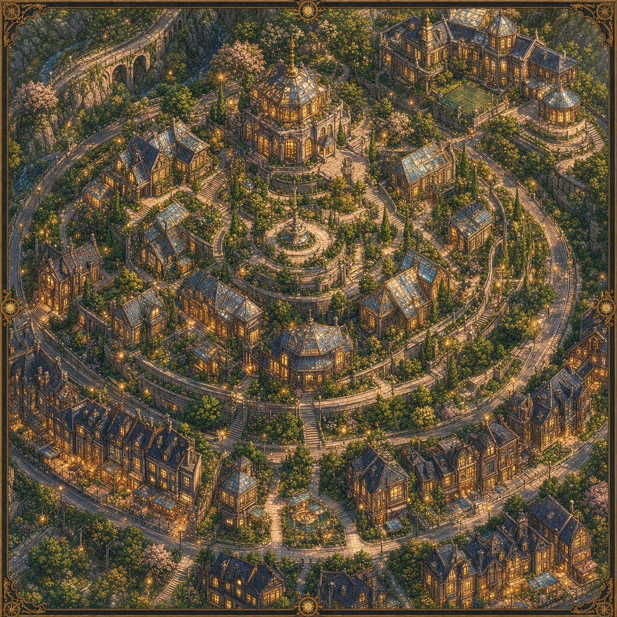 Illustrated close-up map of Solar Terrace in Sunthread