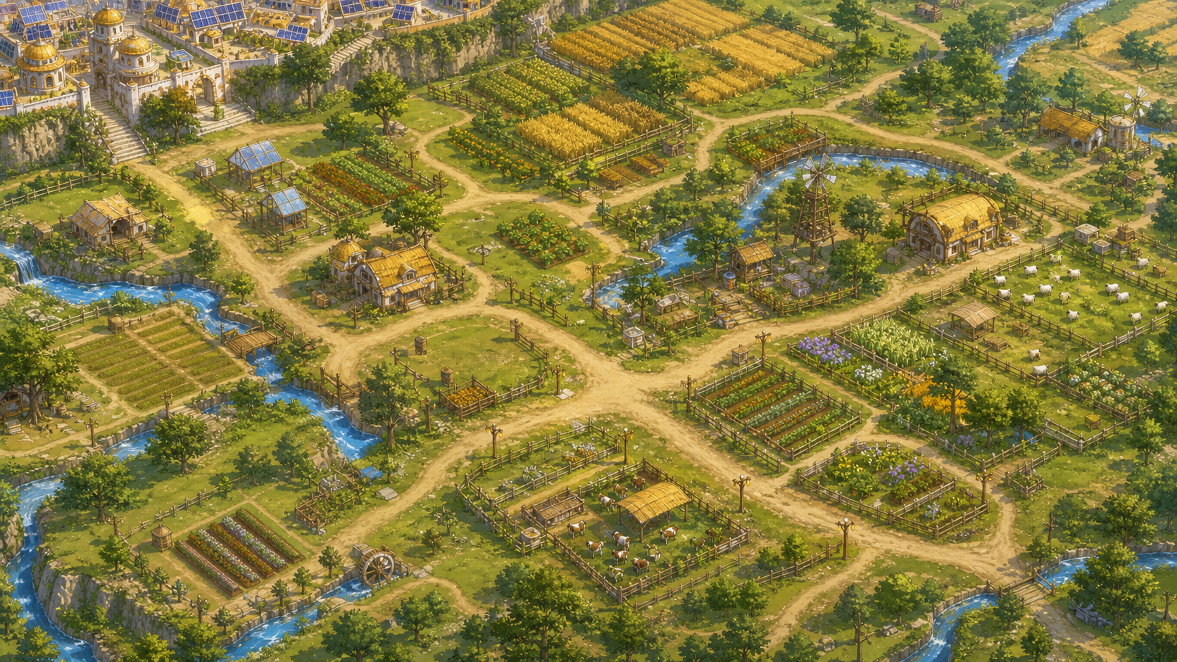 Farming route background for Vegetables